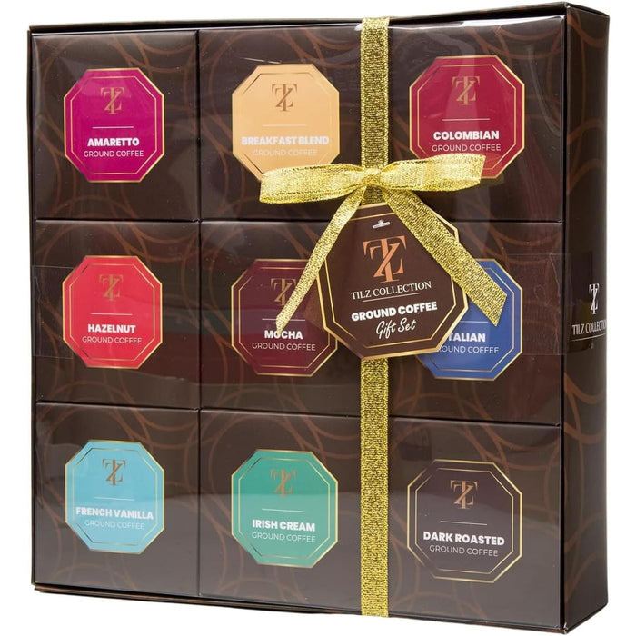 9 Flavoured Ground Coffee For Cafetiere Coffee Gifts