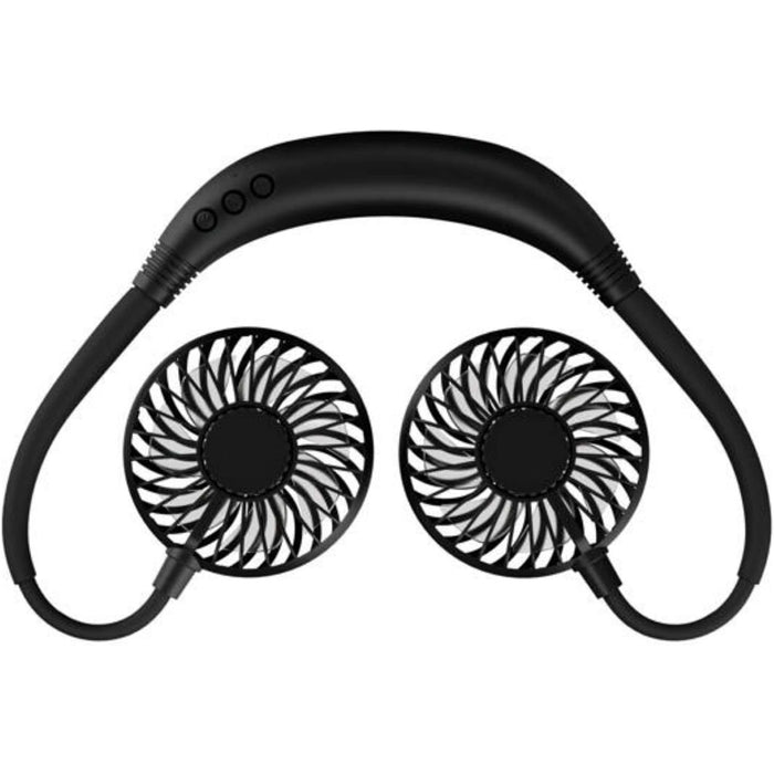 Neck Cooling Fan, Rechargeable Light Up USB Fan, Camping Accessories Gifts