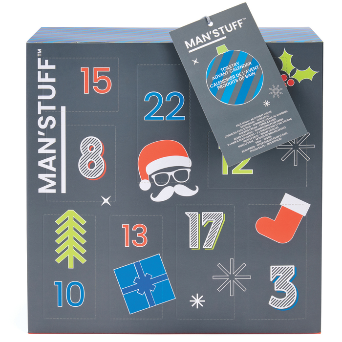 Men Toiletries Advent Calendar 2025 - Man' Stuff 24 Days Grooming Kits And Toiletries
