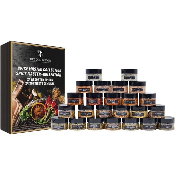 Herbs Seasoning & Spice Jars Set - 24 Herbs