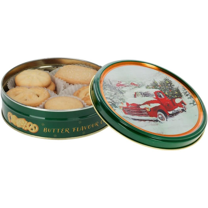 Butter Cookies & Christmas Shortbread, Festive Christmas Biscuit Tins, Individually Nested Cookies