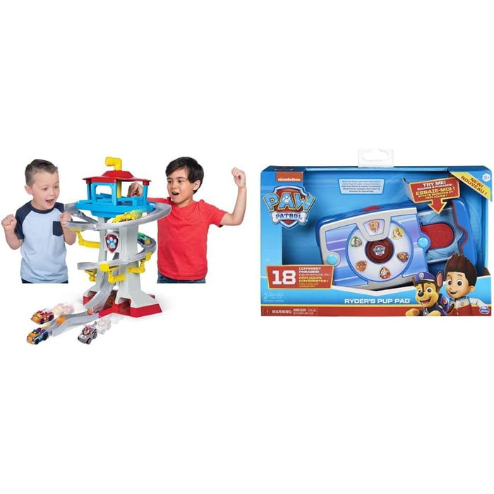 PAW Patrol True Metal Adventure Bay Rescue Lookout Tower with 2 Vehicles