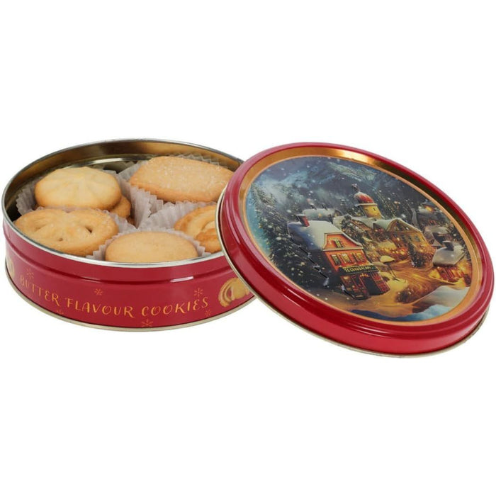 Butter Cookies & Christmas Shortbread, Festive Christmas Biscuit Tins, Individually Nested Cookies
