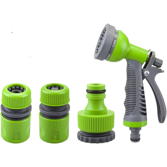 Gun Set Heavy Duty High Pressure Nozzles for Garden Hose - 6 Adjustable High Pressure Water Spray