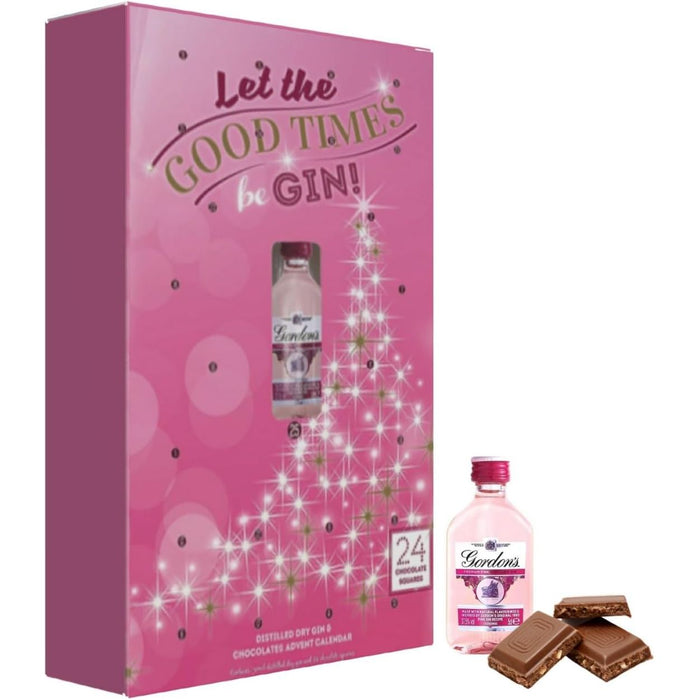 Gordon's Pink Gin Premium Distilled Miniature & Chocolate Advent Calendar