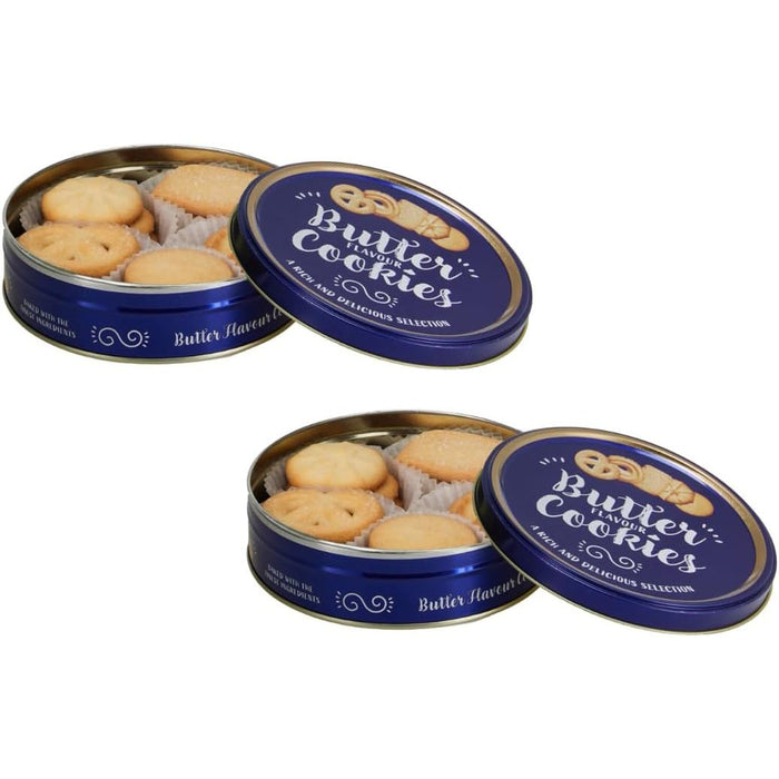 Danish Butter Cookies Food, Shortbread Biscuits Set Individually Nested