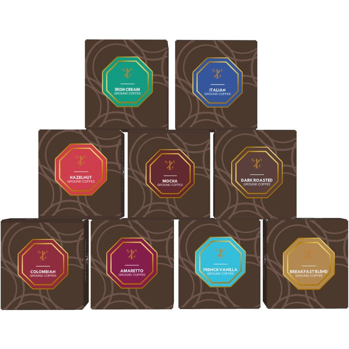 9 Flavoured Ground Coffee For Cafetiere Coffee Gifts