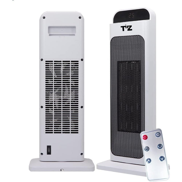 Electric Heaters - Free Standing Energy Efficient 2000W Digital Oscillating Floor Electric PTC Heater Ceramic Space Heater With Remote Control