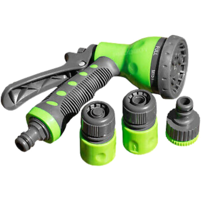 Gun Set Heavy Duty High Pressure Nozzles for Garden Hose - 6 Adjustable High Pressure Water Spray