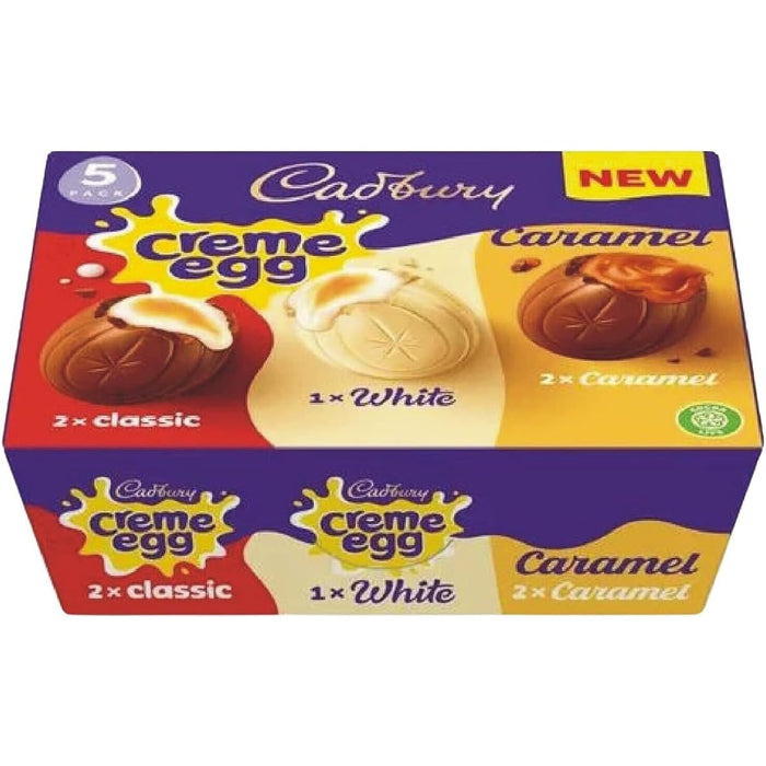 Easter Hamper - Medium Easter Eggs Bundle Including Freddo, Caramel Nibbles and Buttons With 1 Mini Eggs Bag and Creme Egg - Pack of 5 Bundle
