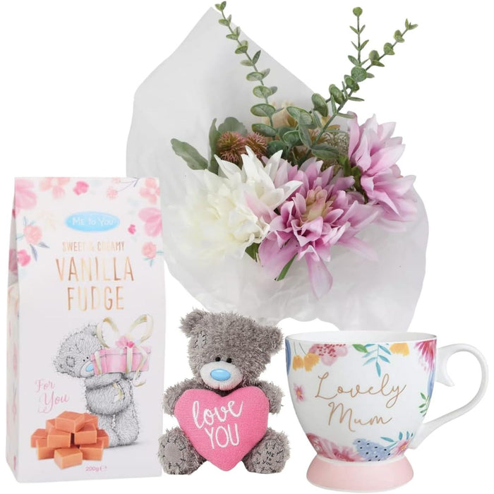 Mother's Day Gift - Mums Mug, Small Love You Heart Teddy