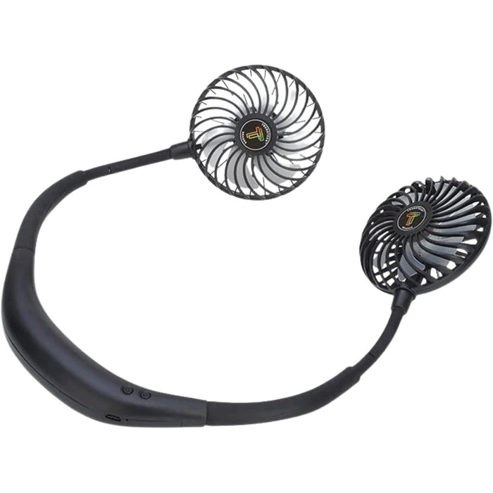 Neck Cooling Fan, Rechargeable Light Up USB Fan, Camping Accessories Gifts