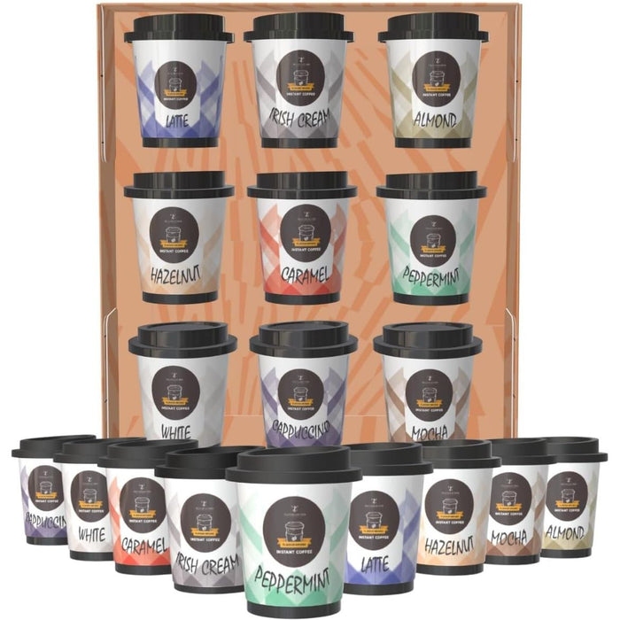 Instant Coffee Gift Set, 9 Pack Coffee Travel Cup