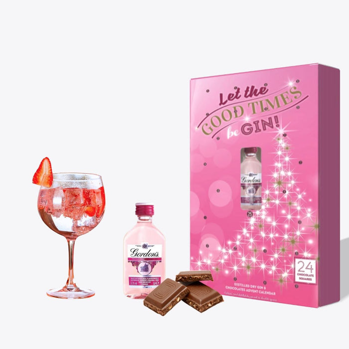 Gordon's Pink Gin Premium Distilled Miniature & Chocolate Advent Calendar