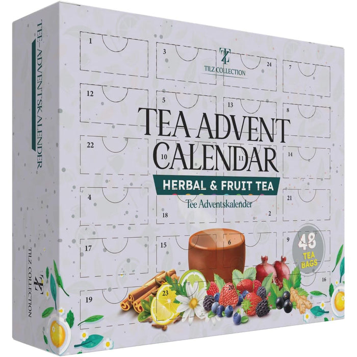 24 Days Christmas Advent Calendar 2025, Tea Gifts Containing 48 Flavours Selection