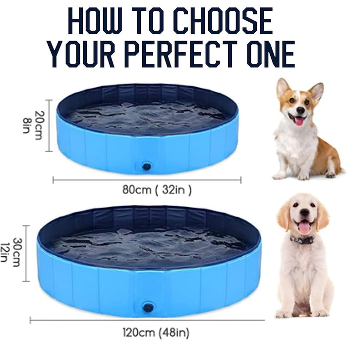 Portable Paddling Pool - Pet Swimming Pool (80cm x 20cm)