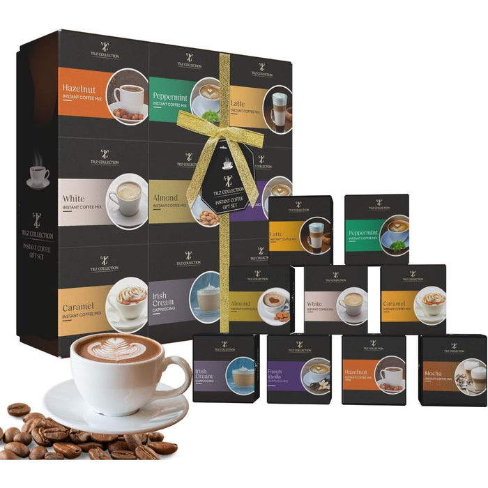 9-Piece Instant Coffee Gift Selection Set