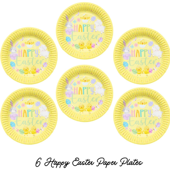 Easter Party Table Set - Kids' Party Tableware (Yellow)