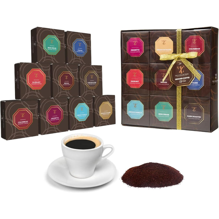 9 Flavoured Ground Coffee For Cafetiere Coffee Gifts