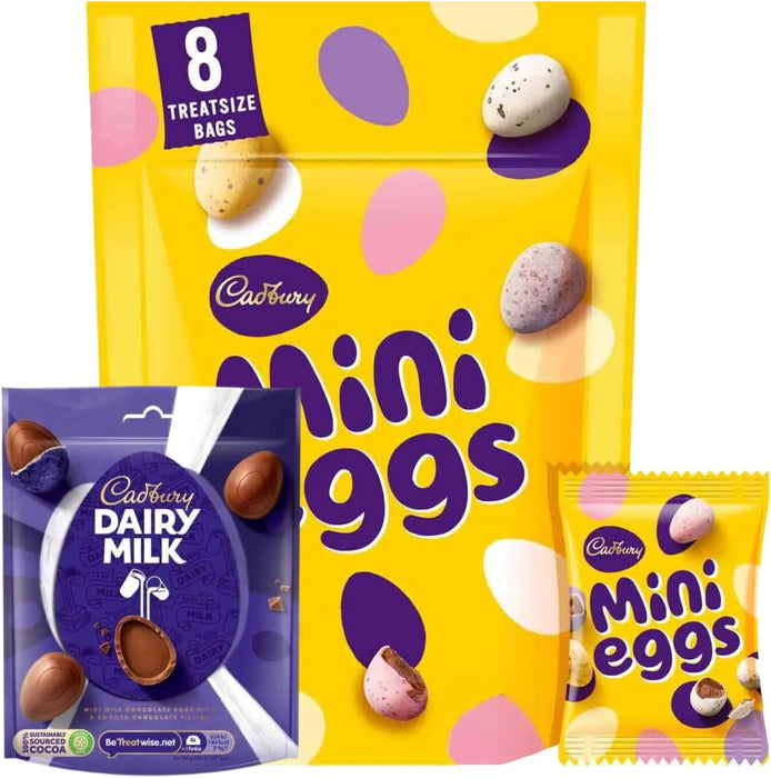 Mini Eggs Bag Easter Chocolate Solid Dairy Milk (Pocket Eggs x8)