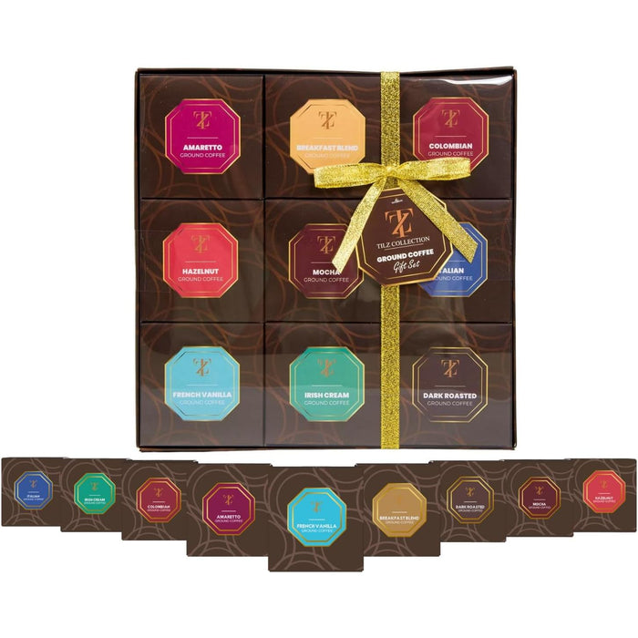 9 Flavoured Ground Coffee For Cafetiere Coffee Gifts