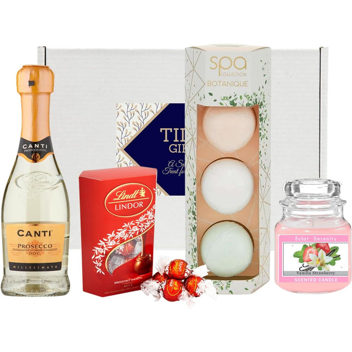 Candles Gifts for Women |Bath Bombs |Lindor Chocolates |Scented Candle | Wine