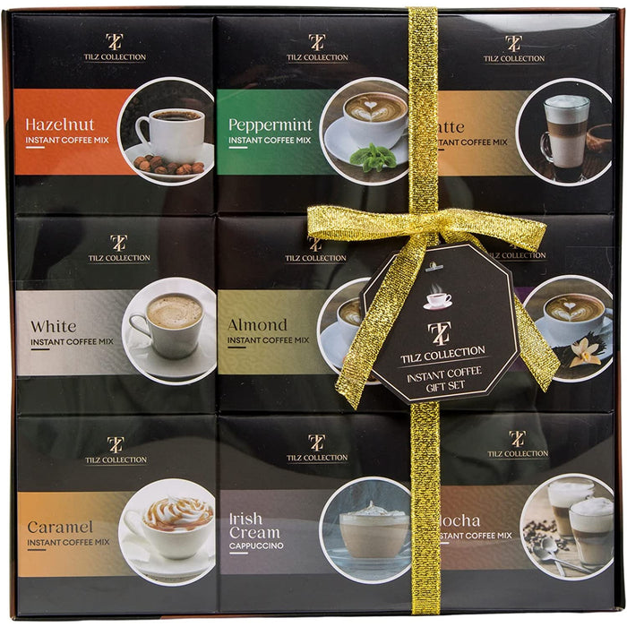 Ground Coffee Instant Coffee Gifts - 9 Flavoured Coffee Gift Set Christmas (2 Pack)