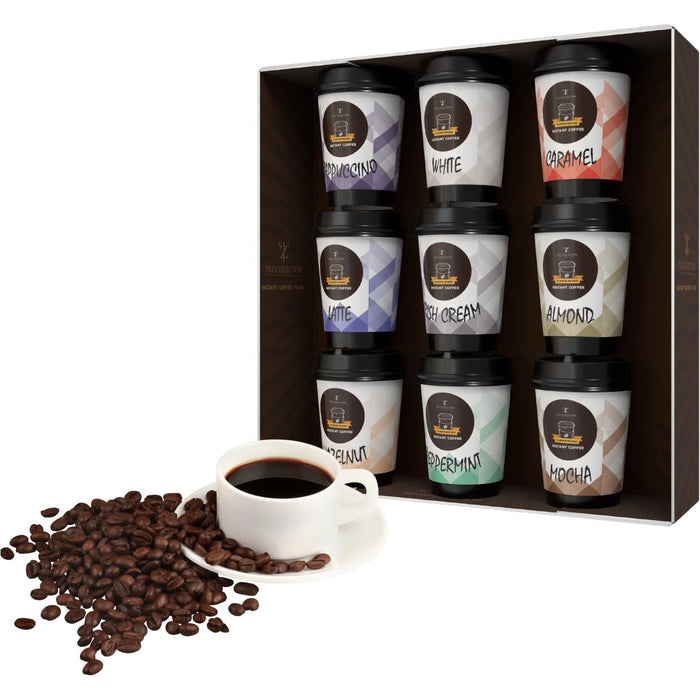 Instant Coffee Gift Set, 9 Pack Coffee Travel Cup