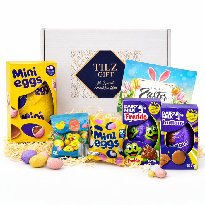 Cadbury Easter Chocolate Hamper – Mini Eggs Egg, Dairy Milk Buttons & Treats