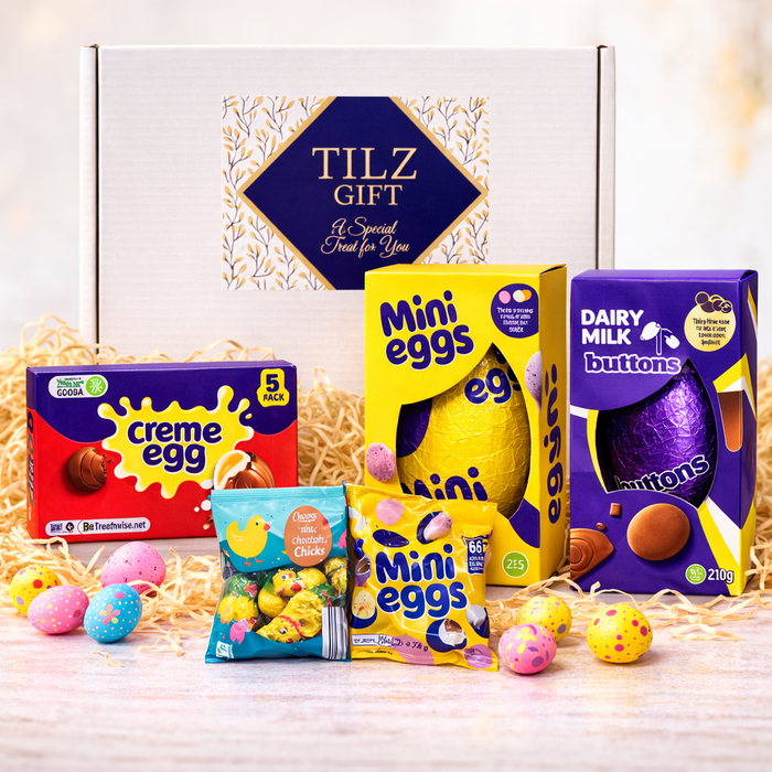 Tilz Easter Chocolate Celebration Hamper – Easter Egg, Mini Eggs & Sweet Treats