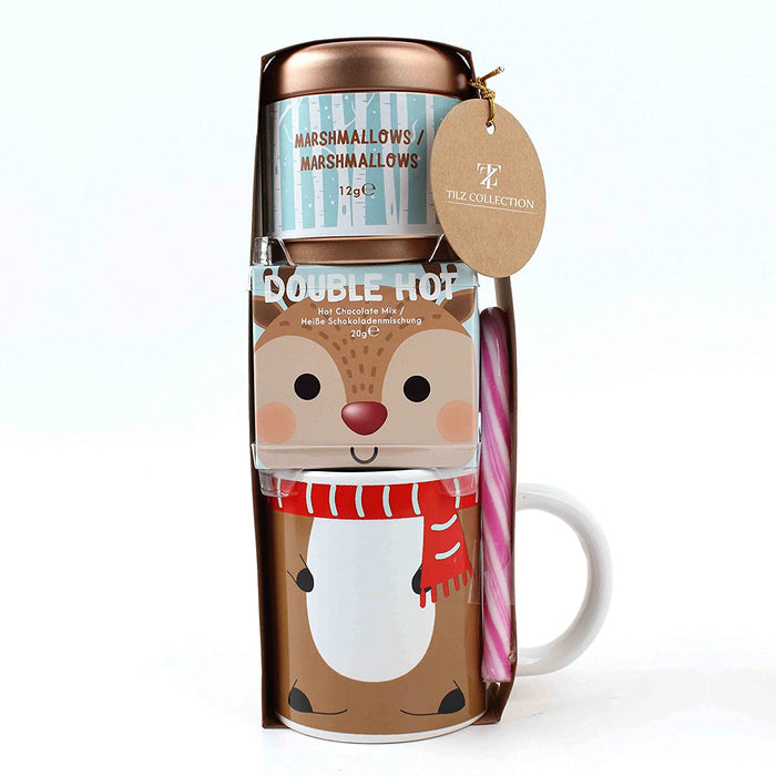 Kids Reindeer Themed Hot Chocolate Set with Your Own Reindeer Mug!