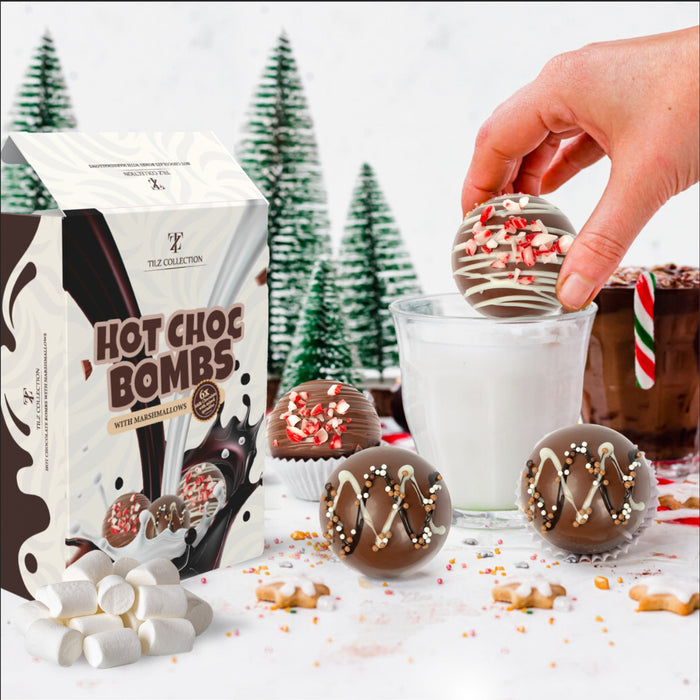 6 Hot Chocolate Bombs with Marshmallows